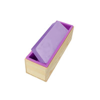 Soap Making Bundle with 2 Purple Rectangular Molds and 2 Cutters (Wavy and Straight)