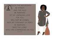 Isaiah 54:10│Modern Minimalist Christian Art Print | Diverse Women and Scripture | Christian Home Décor | Bible Quote | Instant Digital Download