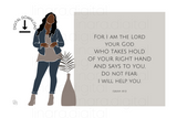Isaiah 41:13│Modern Minimalist Christian Art Print | Diverse Women and Scripture | Christian Home Décor | Bible Quote | Instant Digital Download